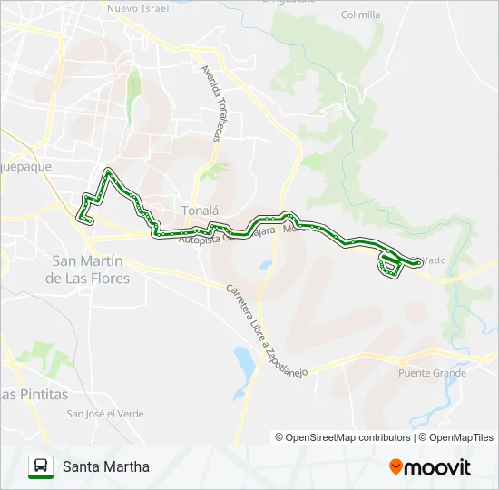 C106 Bus Line Map