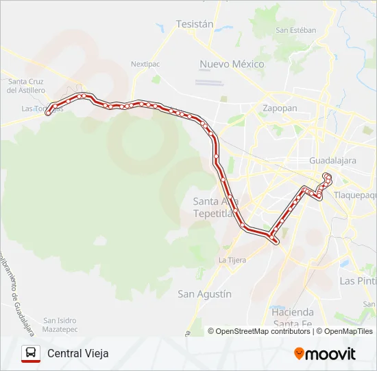 TALA POR COLÓN Bus Line Map