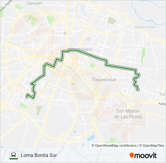 Mapa de C17 de autobús