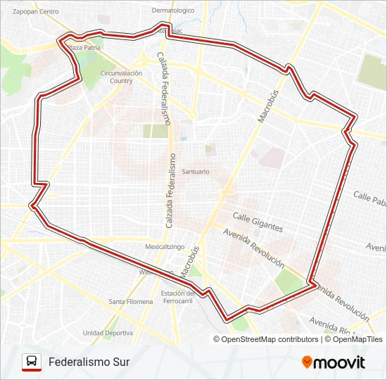 T18-A - TERRANOVA Bus Line Map