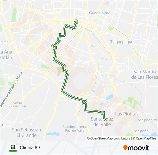 C115 Bus Line Map