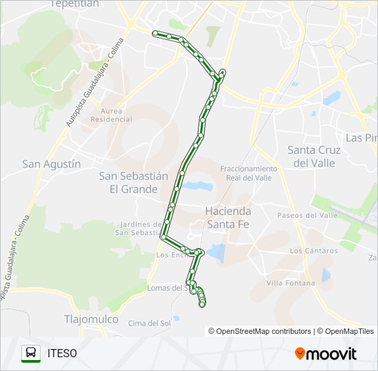 C114-V2 Bus Line Map