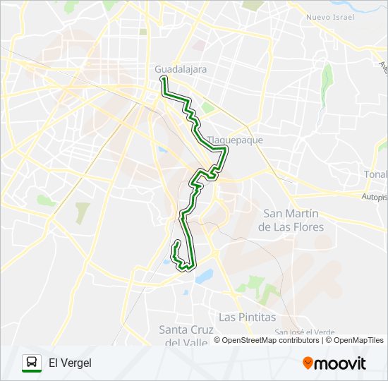 C47 - VERGEL bus Line Map