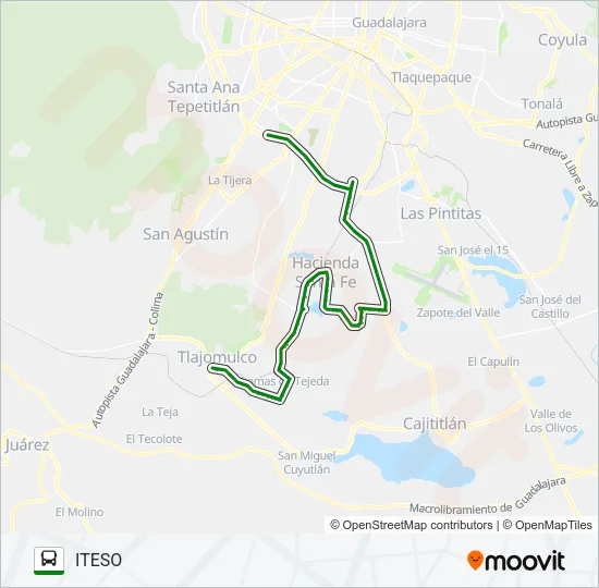 C103 Bus Line Map