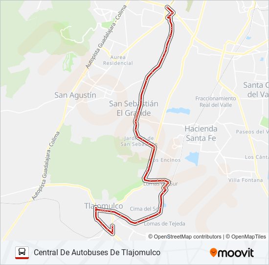 Mapa de C129-V2 de autobús