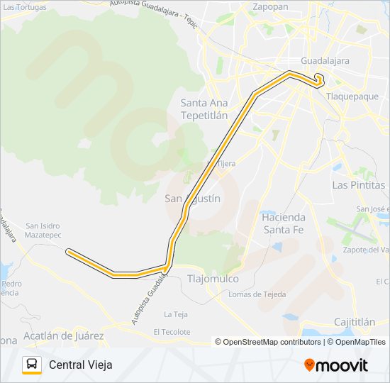 Mapa de TALA de autobús