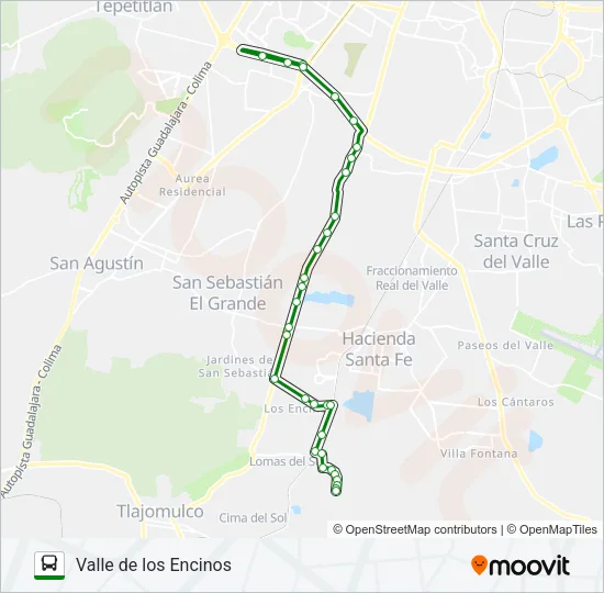 C114 - CLÍNICA 180 Bus Line Map