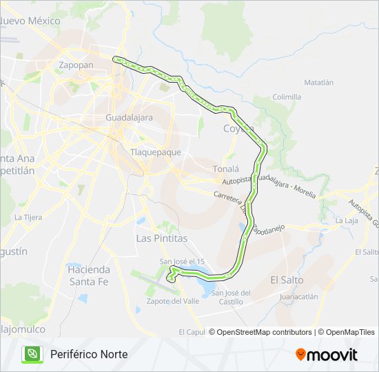 Mapa de C98 - AEROPUERTO de autobús