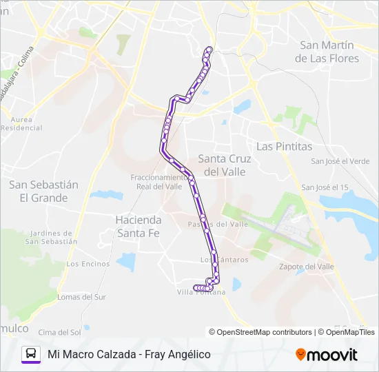 A21 Bus Line Map