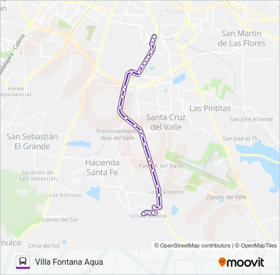 A21 Bus Line Map