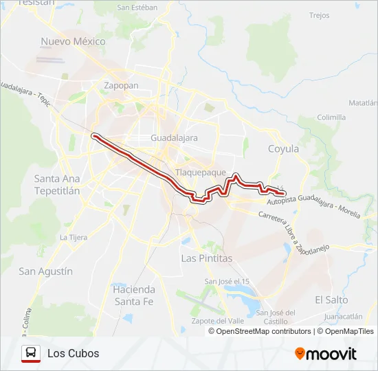 T04-A - TONALÁ Bus Line Map