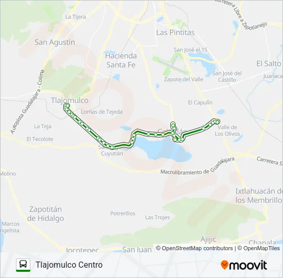 CAJI Bus Line Map