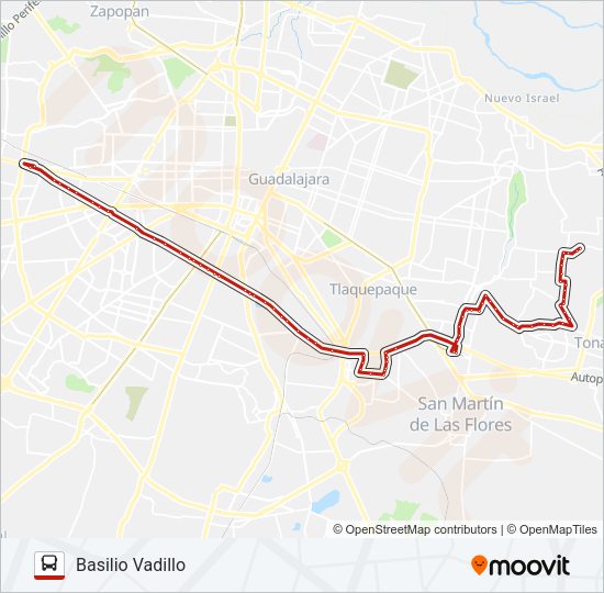 Mapa de T04-A - LOMA DORADA de autobús