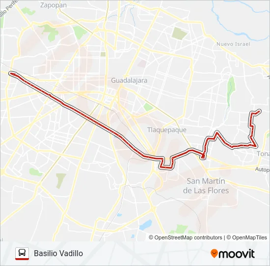 T04-A - LOMA DORADA Bus Line Map