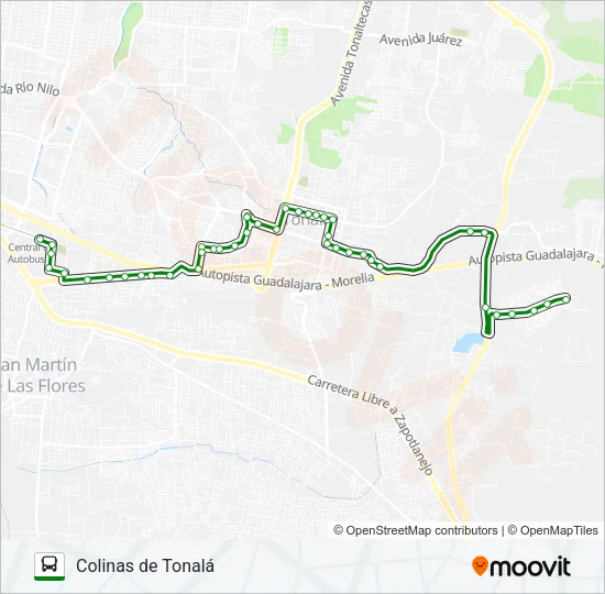 C35 - COLINAS Bus Line Map