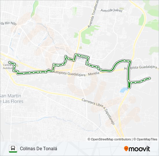 C35 - COLINAS bus Line Map