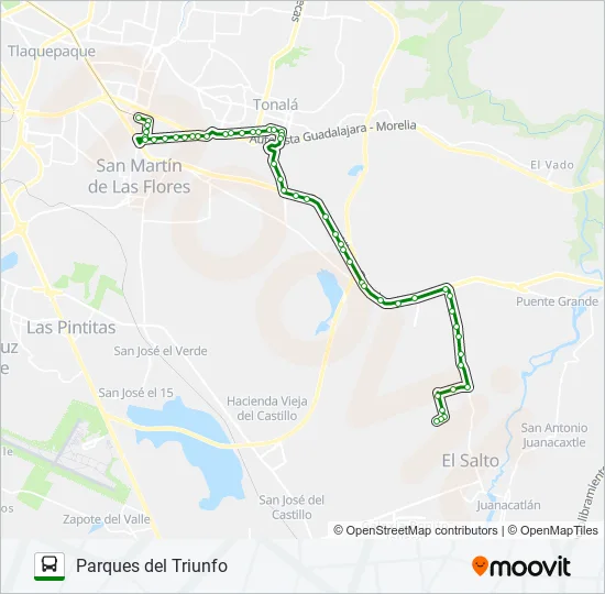 Mapa de C98-1 de autobús