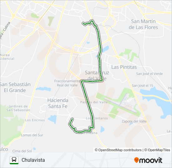 C50 - AQUA FASE 6 bus Line Map