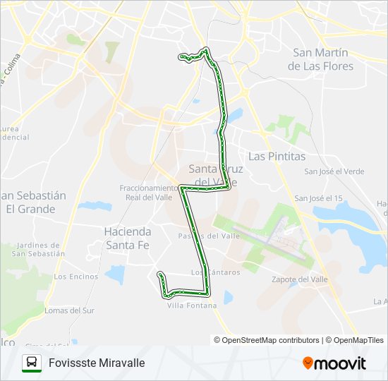 C50 - AQUA FASE 6 bus Line Map