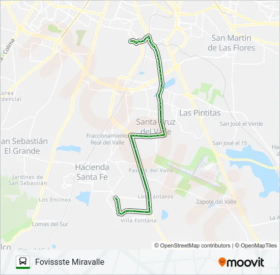 C50 - AQUA FASE 6 Bus Line Map