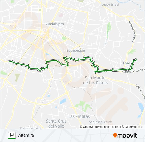 C46 - UTJ Bus Line Map