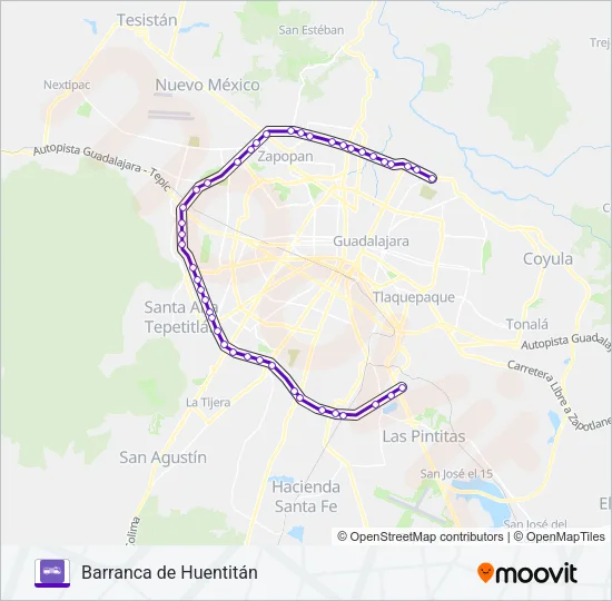 T01 Bus Line Map