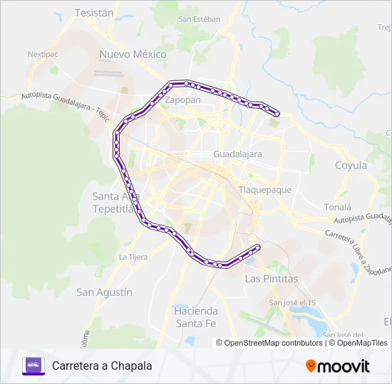 T01 Bus Line Map