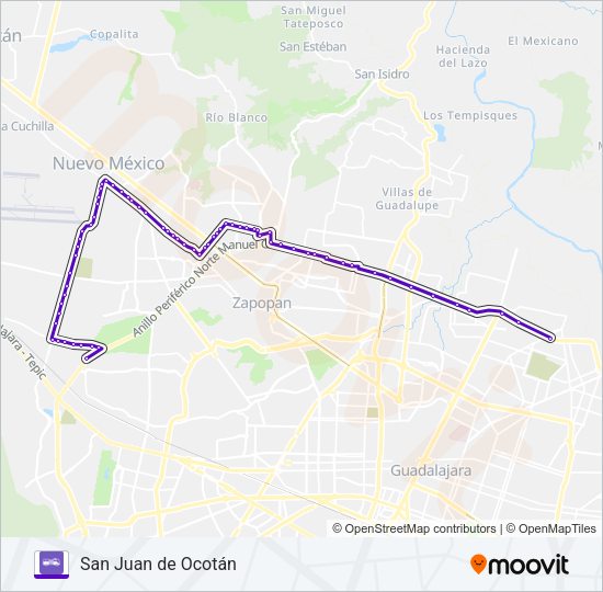 Mapa de C02 de autobús