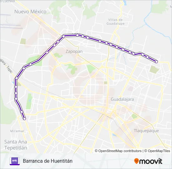 T02 Bus Line Map