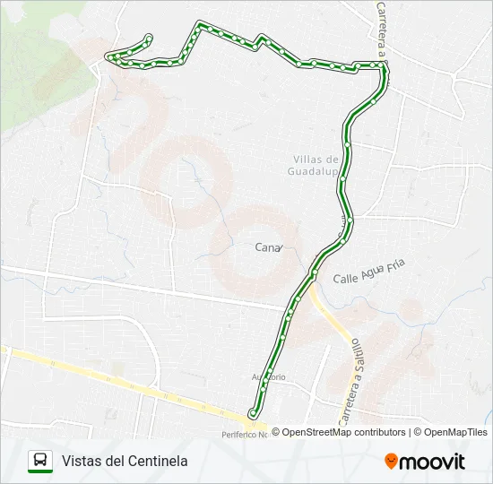 Mapa de C81 - TREN de autobús