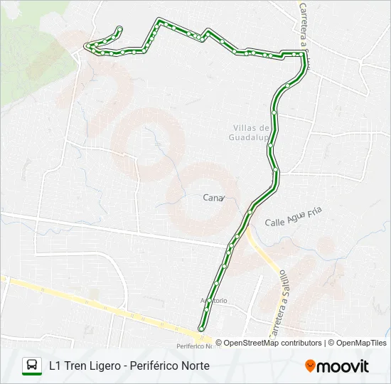 Mapa de C81 - TREN de autobús