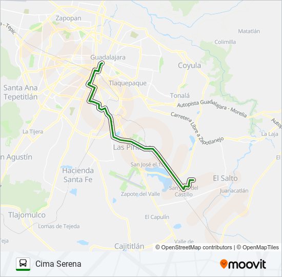 C15 - PATRIA bus Line Map