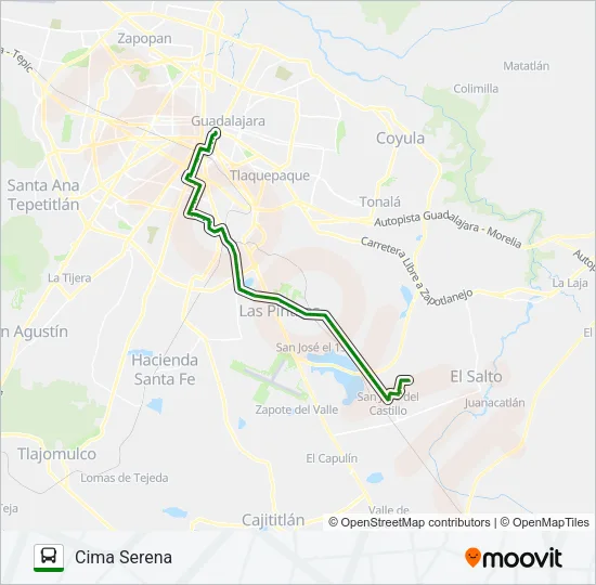 C15 - PATRIA Bus Line Map