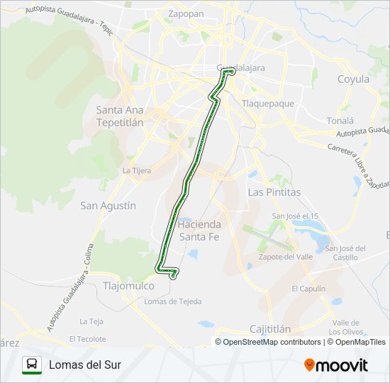 C111 Bus Line Map