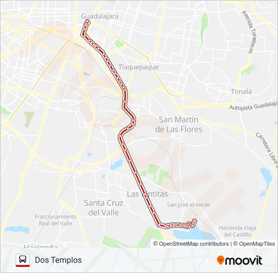 176 Route: Schedules, Stops & Maps - Dos Templos (Updated)