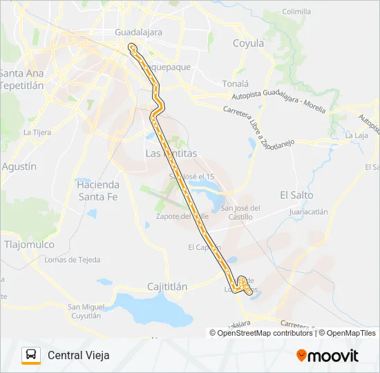 OLIVOS Bus Line Map