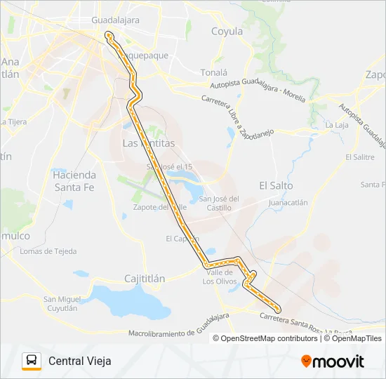 CAPILLA Bus Line Map
