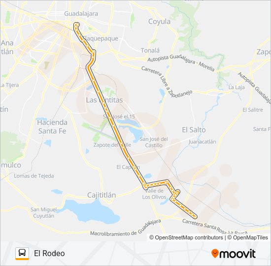 Mapa de CAPILLA de autobús