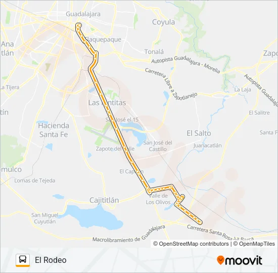CAPILLA Bus Line Map
