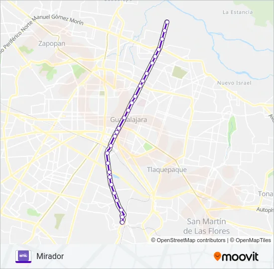 PARADOR Bus Line Map