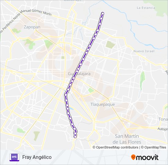 Mapa de PARADOR de autobús