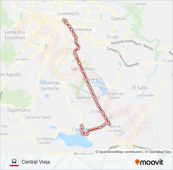 ARVENTO Bus Line Map