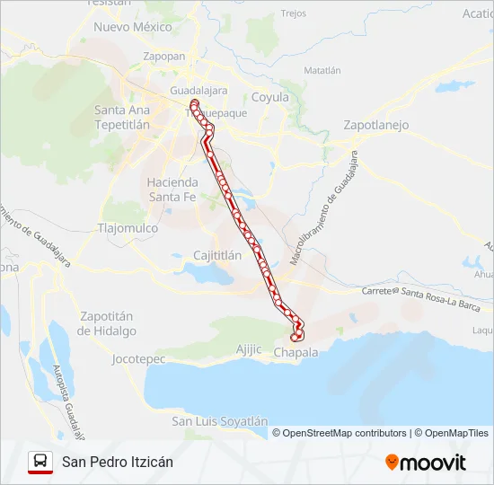MEZCALA Bus Line Map