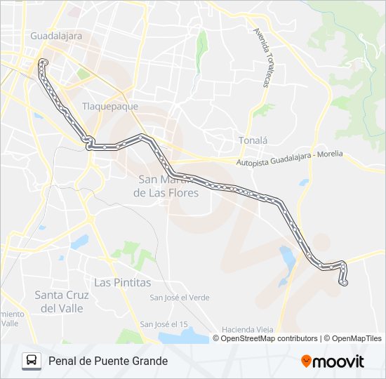 Mapa de PENAL de autobús