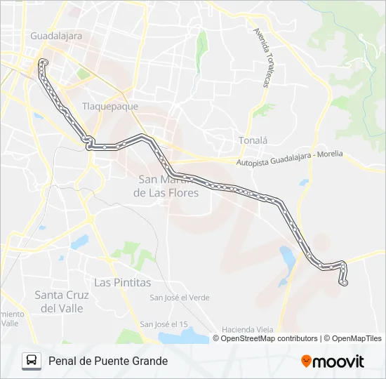 PENAL Bus Line Map