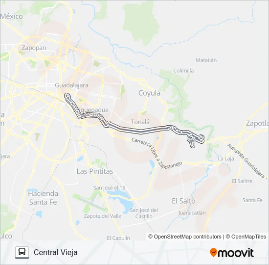 SANTA MARTHA Bus Line Map