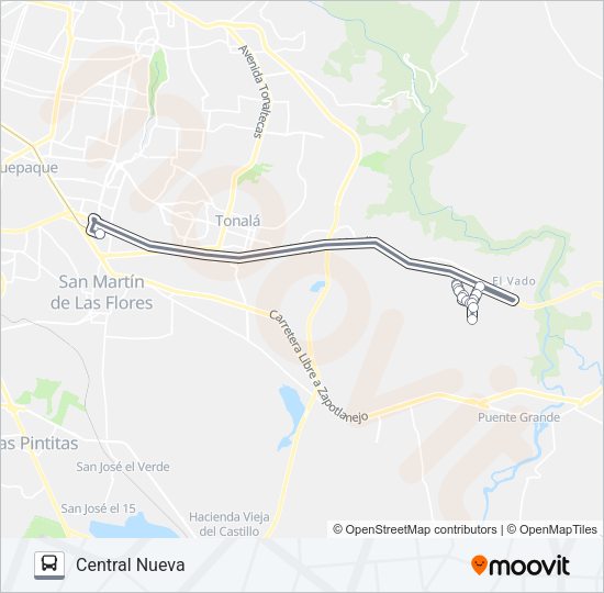 Mapa de SANTA MARTHA de autobús
