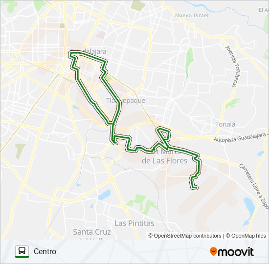 Mapa de C06 de autobús