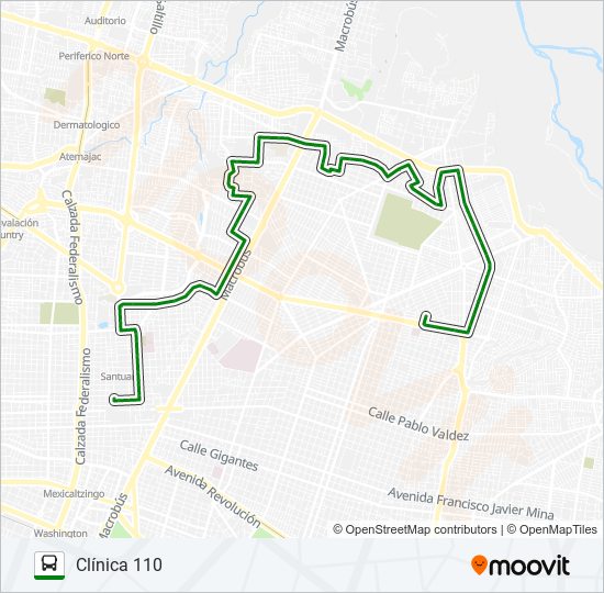 Mapa de C21 de autobús