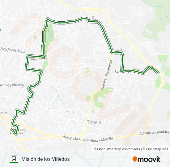 C29 (610-A) Bus Line Map